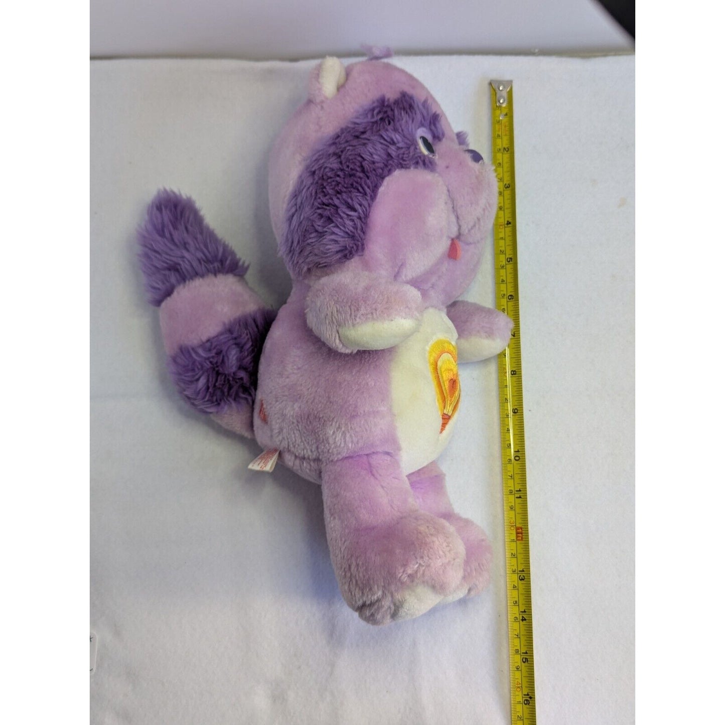 Vintage 1984 Kenner Bright Heart Raccoon Care Bear Cousins 13" Plush