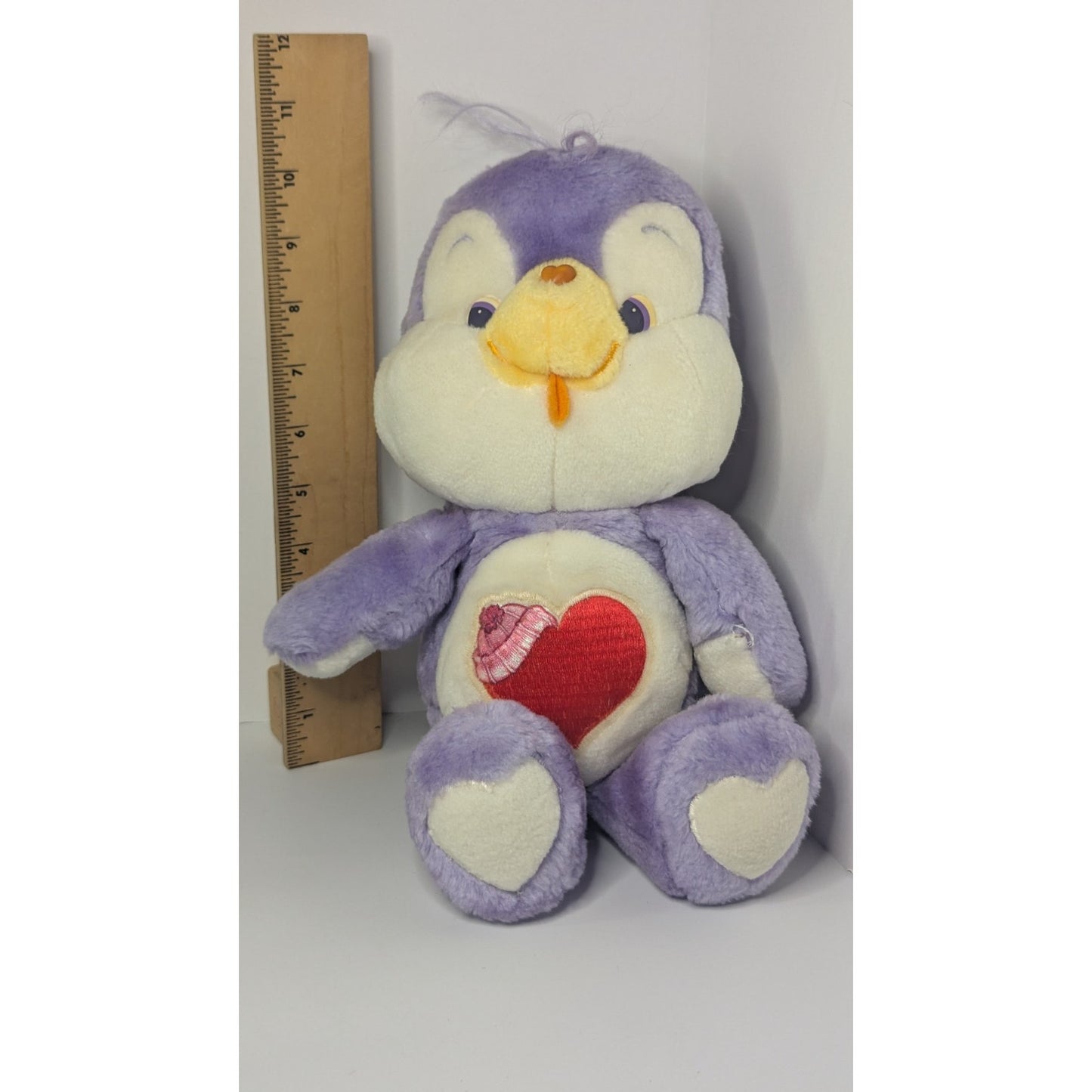Vintage 1984 Care Bear Cousins Cozy Heart Penguin 13" Plush Stuffed Toy Kenner