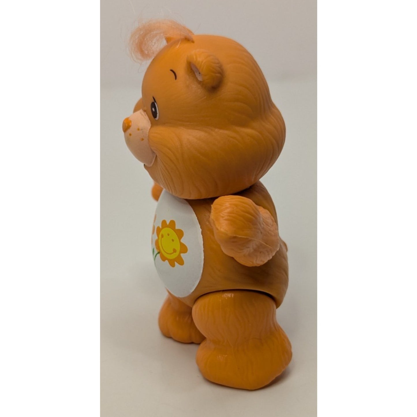 Vintage 1983 Kenner Care Bears Orange Flower Friendship Bear Poseable Figure