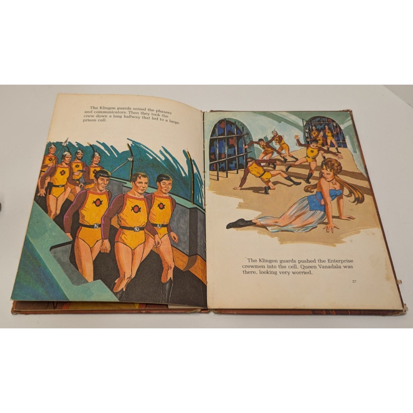 Vintage 1977 Star Trek The Prisoner of Vega Hard Cover Random House Kids Book