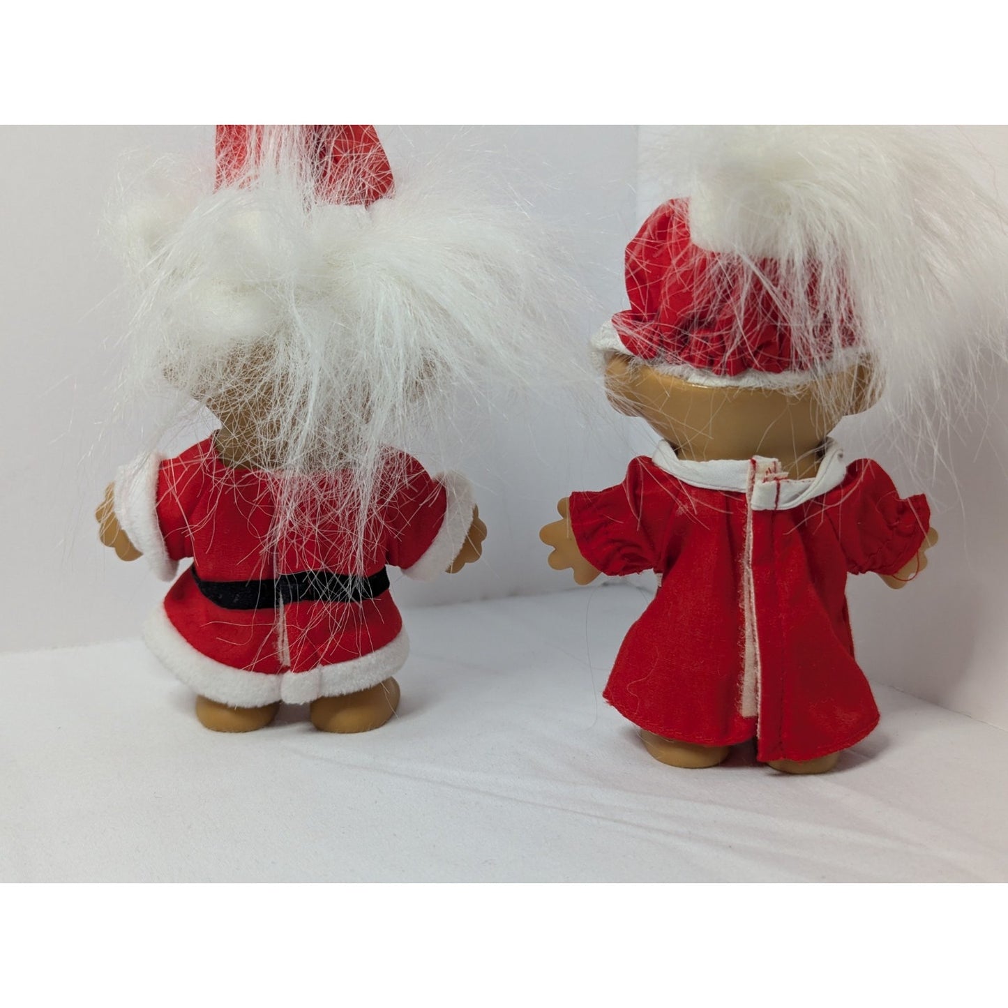 Vintage Mr. & Mrs. Santa Claus Christmas Troll Lot Russ Item # 18278 & 18279