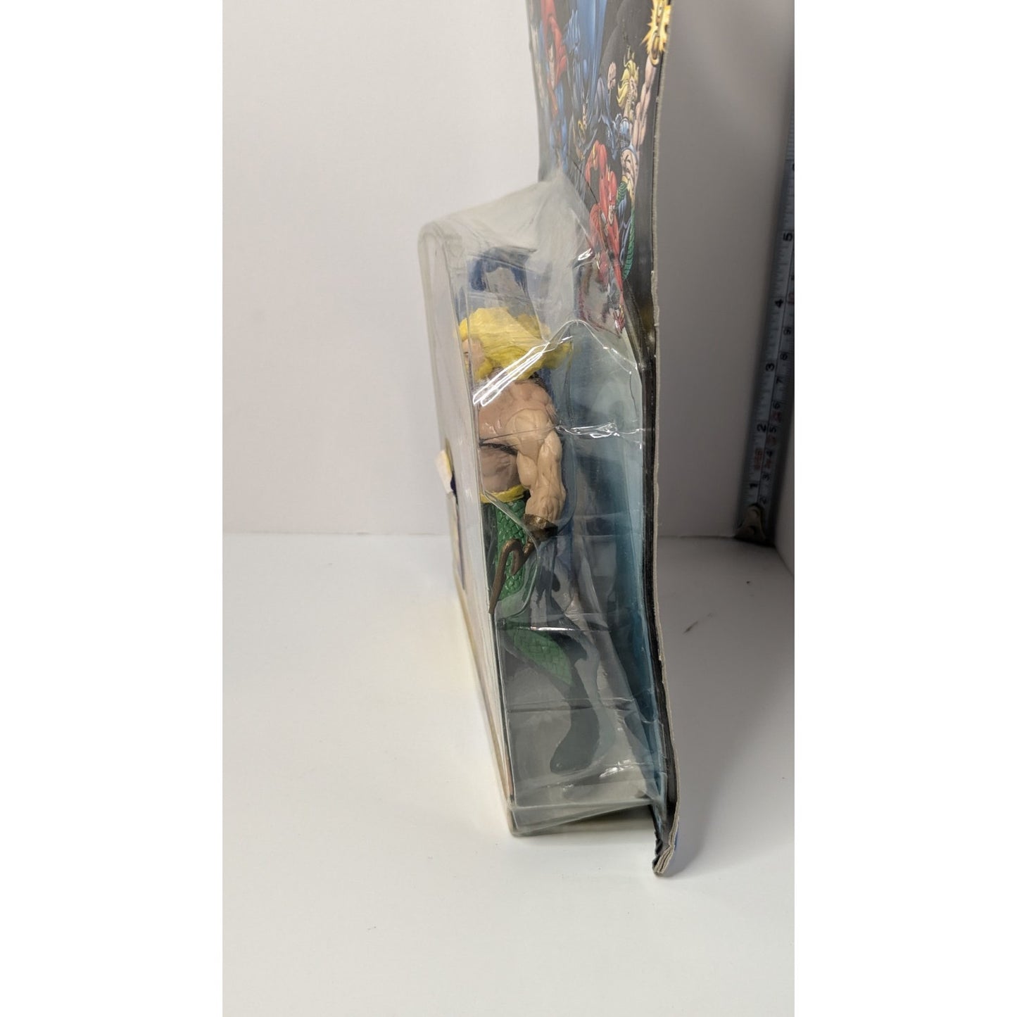 Sealed Vintag1996 Total Justice Aquaman w/Blasting Hydro Spear 5" Figure Kenner