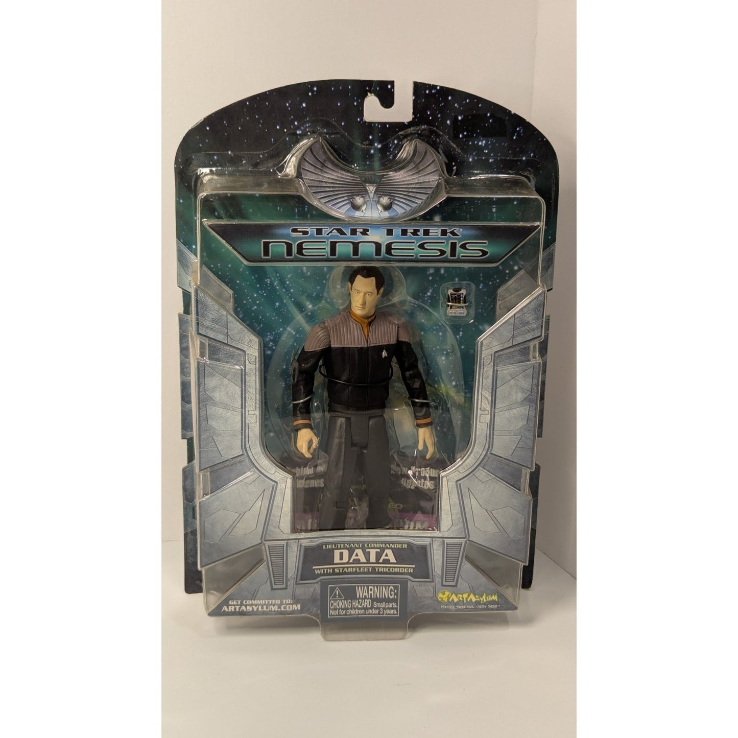 Star Trek Nemesis Lt Commander Data Action Figure Art Asylum 2002