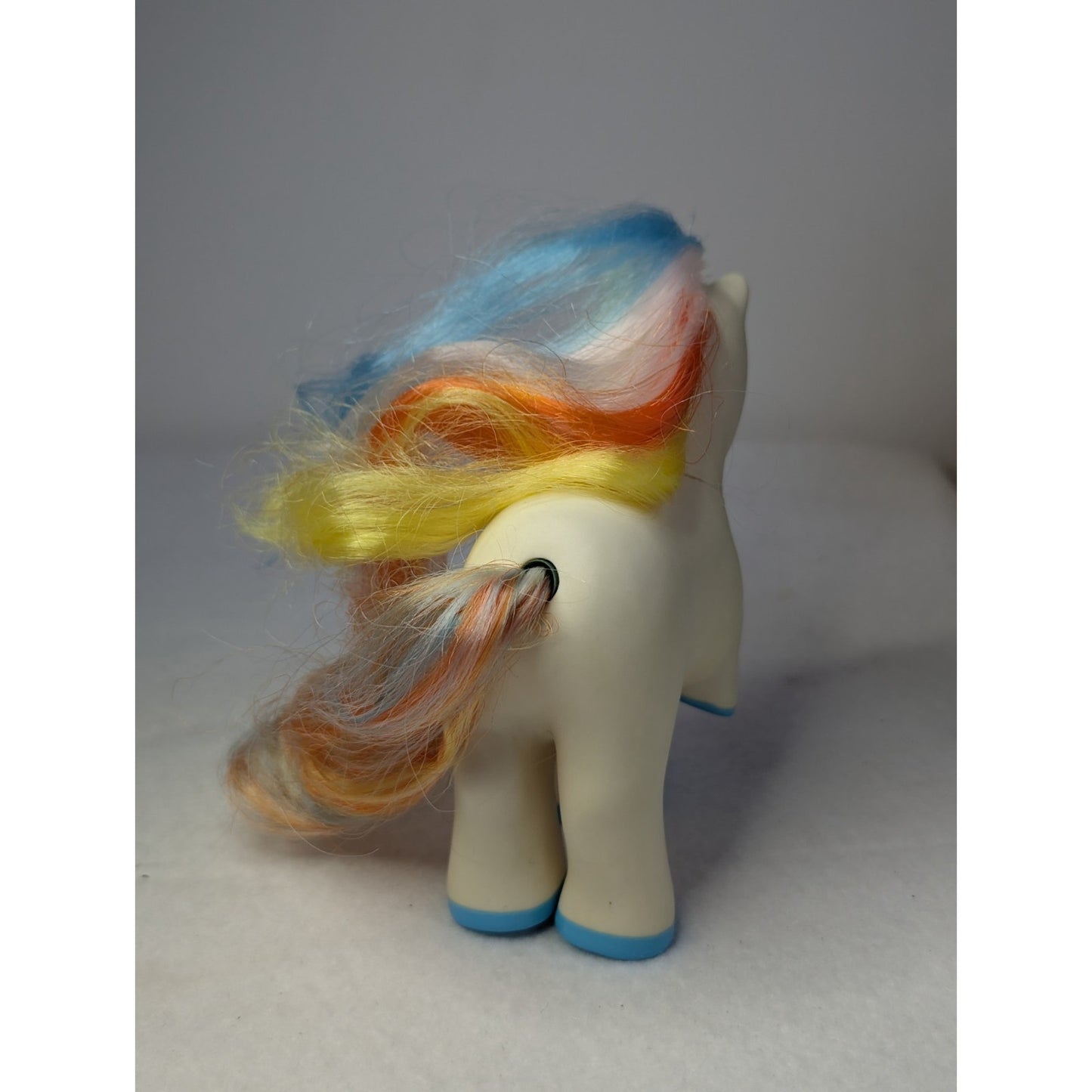 Vintage My Pretty Pets White Rainbow Hair REMCO MLP Little Clone