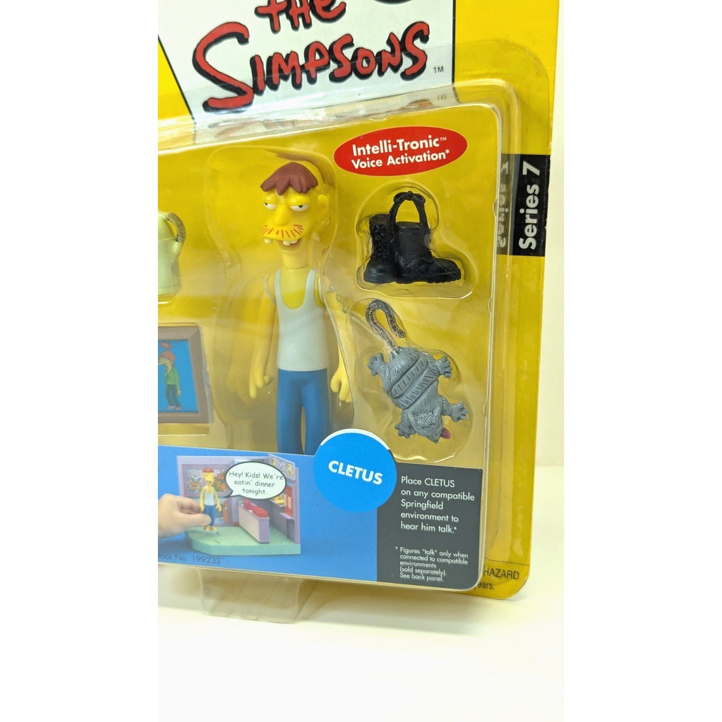 The Simpsons 2001 World Of Springfield Playmates Series 7 Cletus Figure