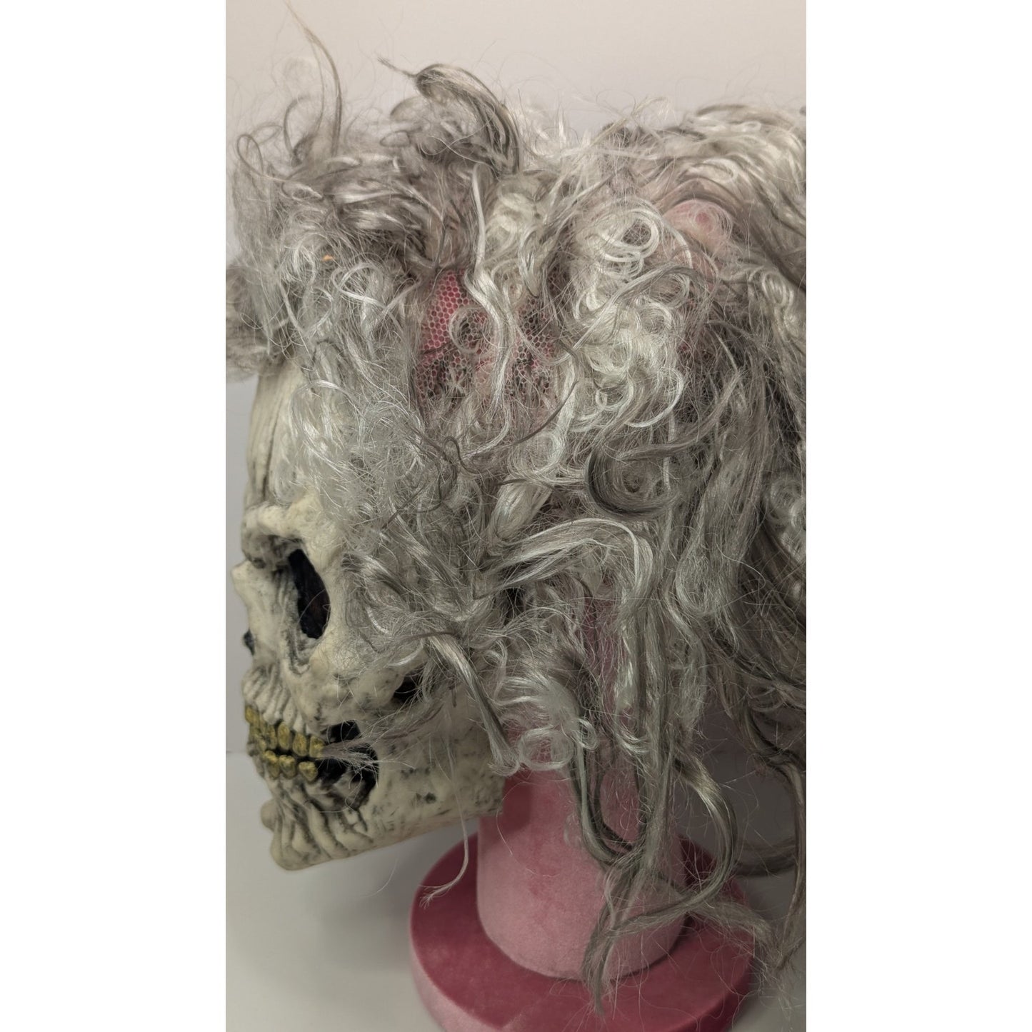 Easter Unlimited Skull Ghoul Mask Hair Fun World Rare Halloween Retro Horror VTG