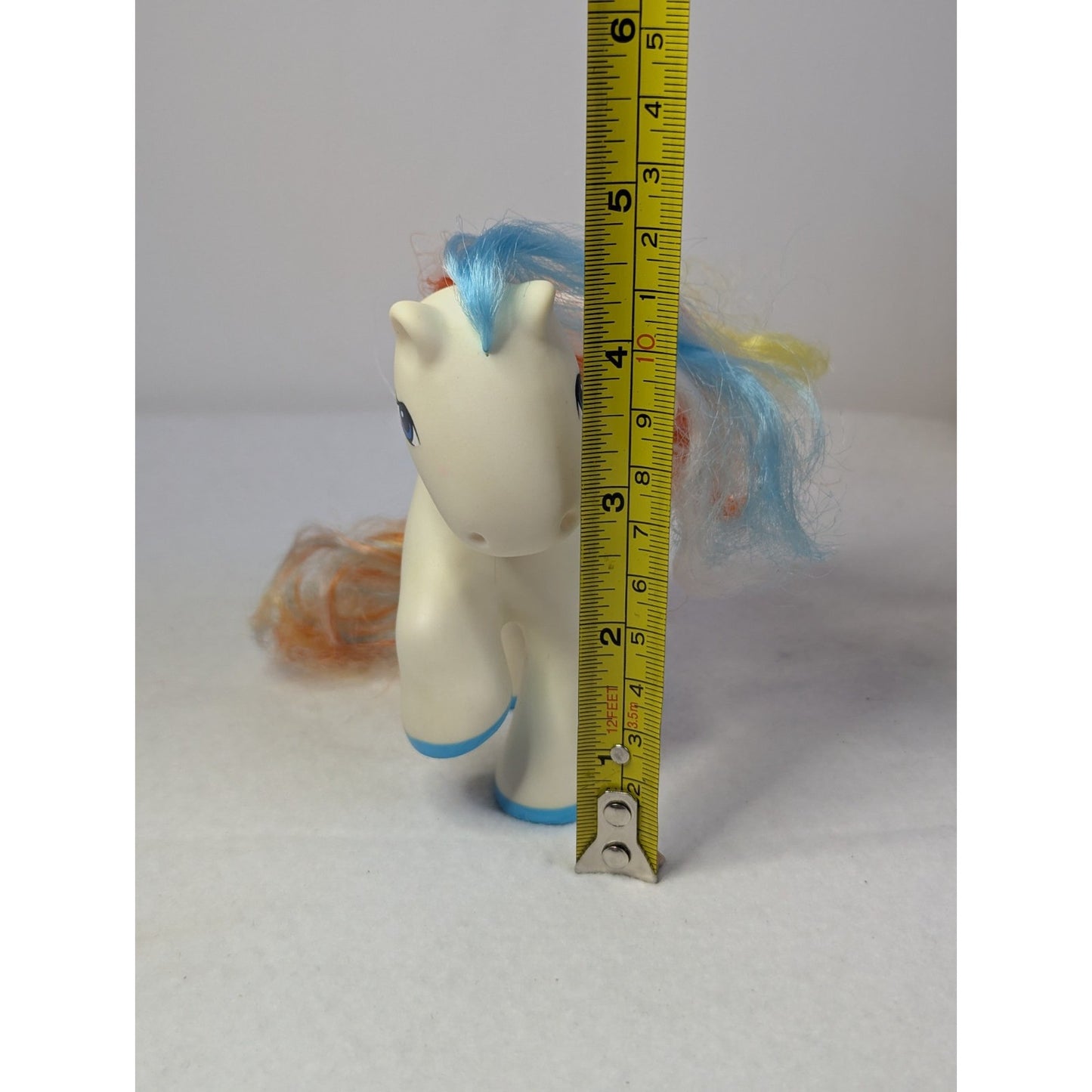 Vintage My Pretty Pets White Rainbow Hair REMCO MLP Little Clone