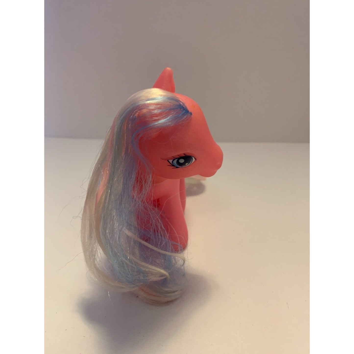 Vintage 2002 My Little Pony G3 Cotton Candy Pink White Blue Hair