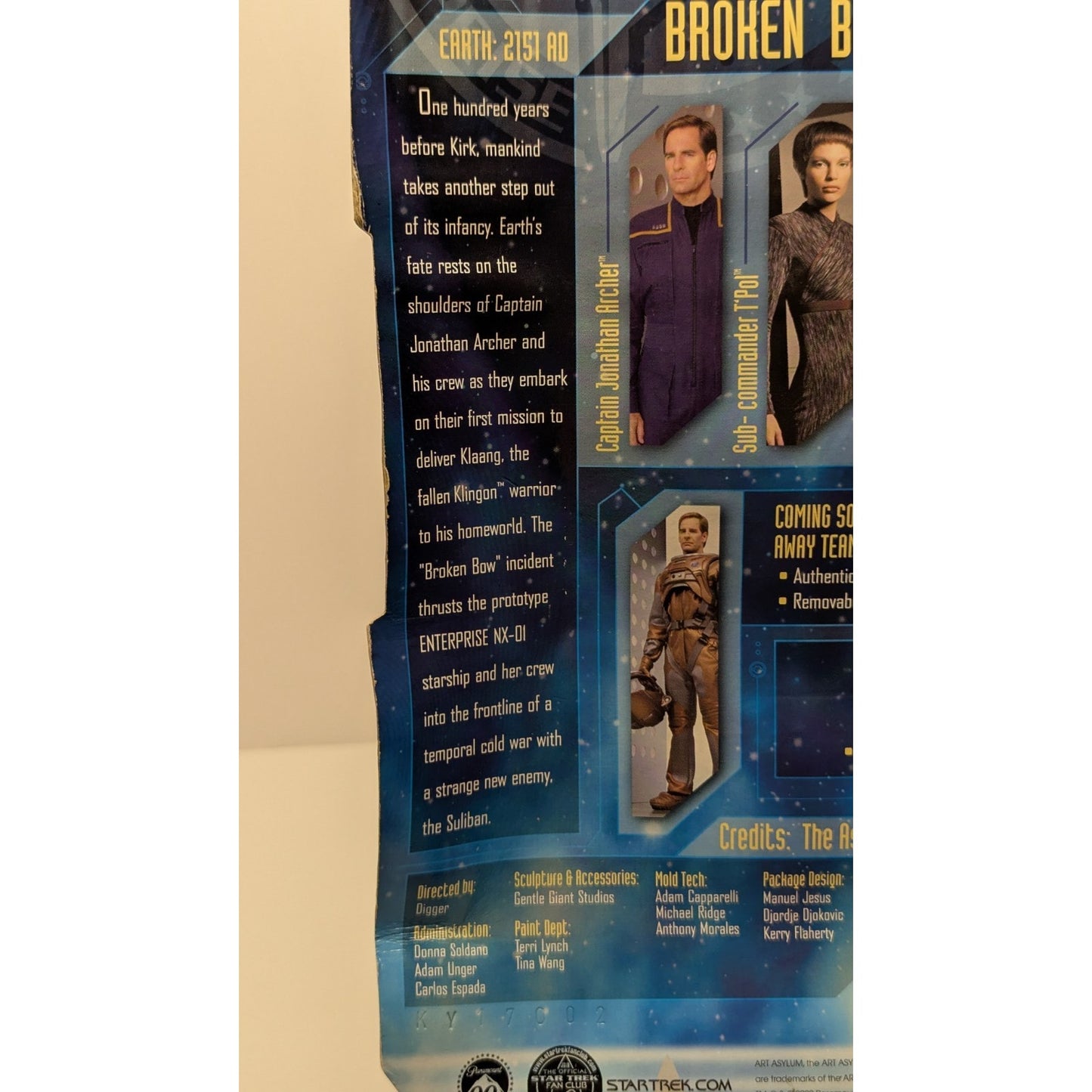 Star Trek Enterprise Broken Bow Ensign TRAVIS MAYWEATHER Figure Art Asylum 2002