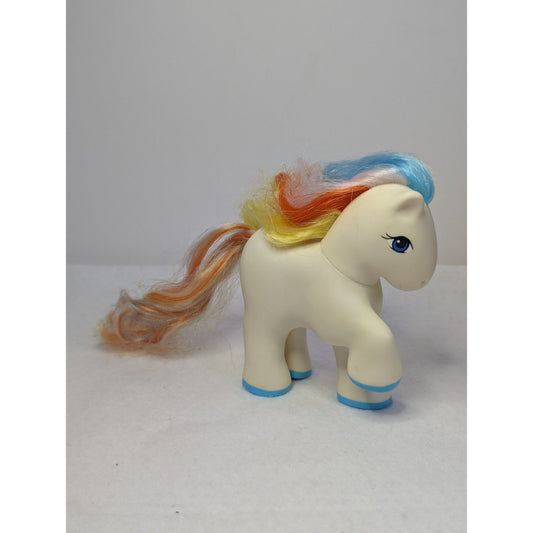 Vintage My Pretty Pets White Rainbow Hair REMCO MLP Little Clone