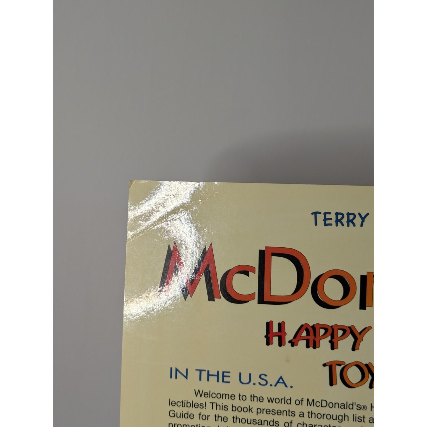 Vintage McDonald's Happy Meal Toys 90s In The USA Collectors Book Terry & Joyce