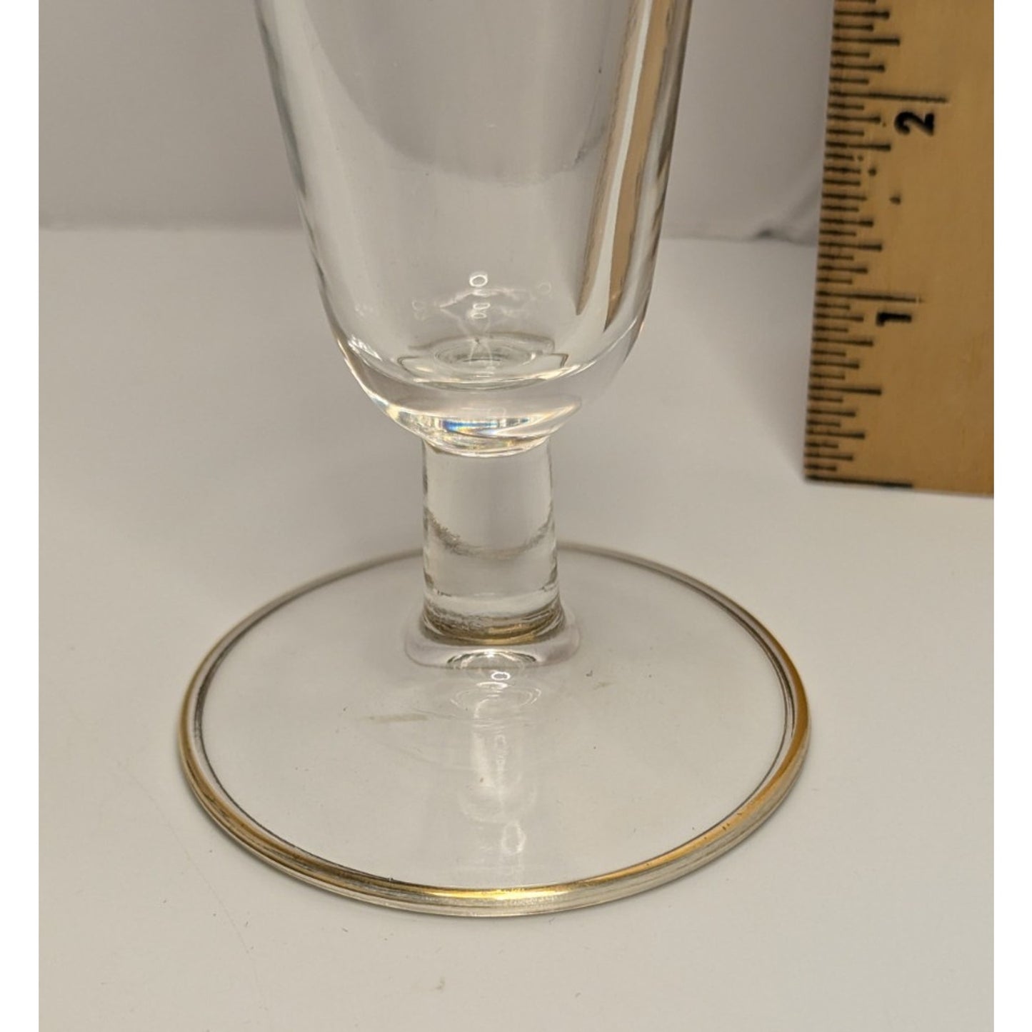 Vintage Ned Smith Hand Painted 8.25" SORA Gold Rimmed Pilsner Glass Waterfowl