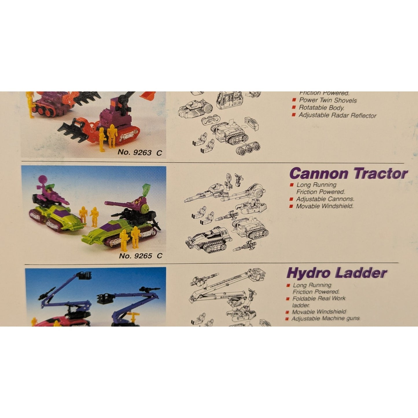 Vintage 80s Silverlit Toys MULTIMAC Galaxy Series Cannon Tractor Building Toys Construction