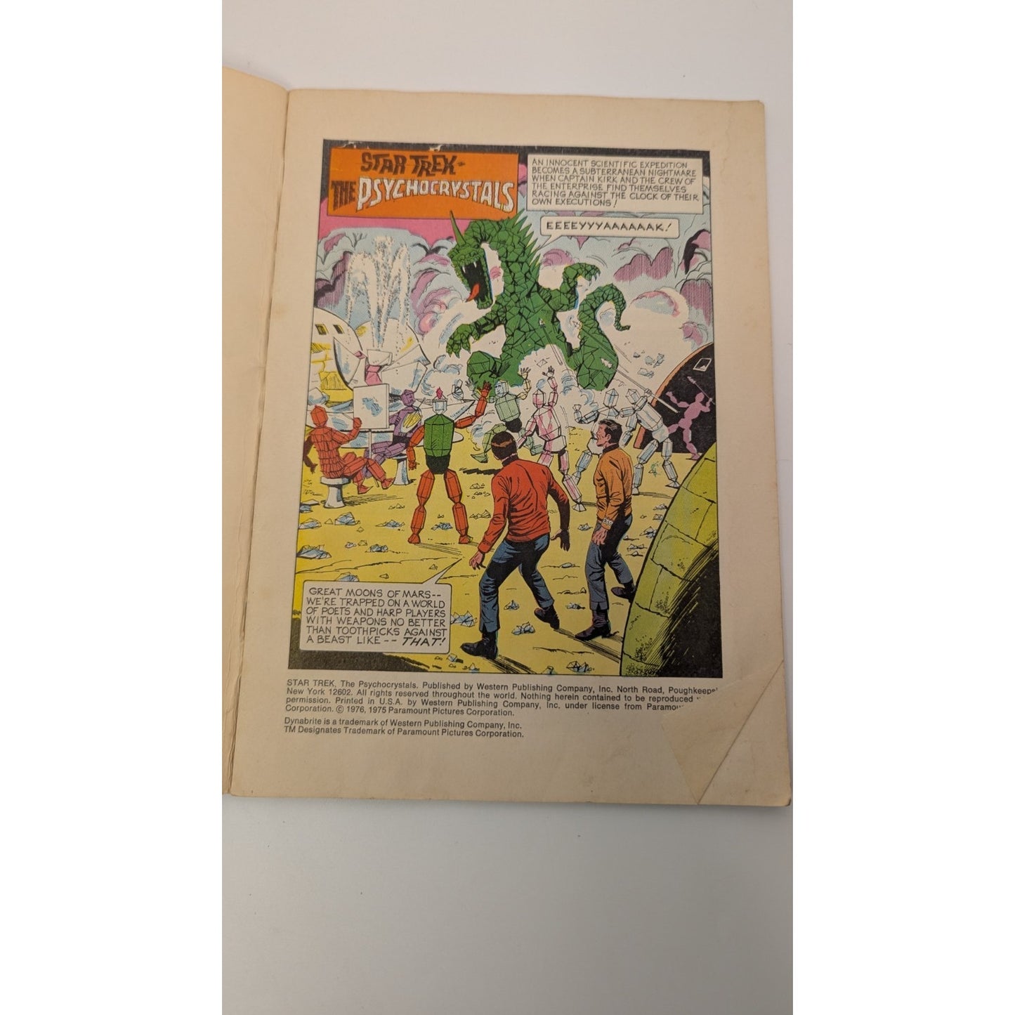 Lot of 2 Vintage 1976 Whitman Dynabrite Star Trek Comics