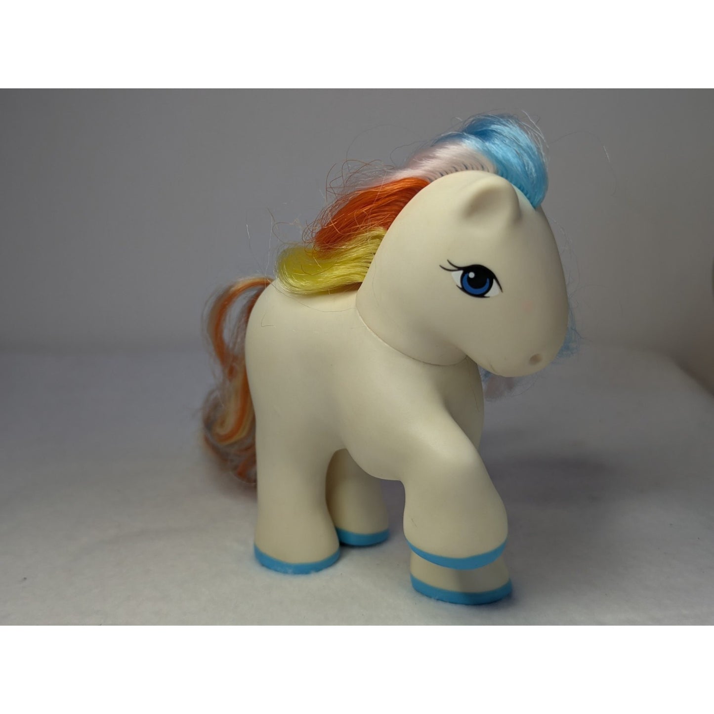 Vintage My Pretty Pets White Rainbow Hair REMCO MLP Little Clone
