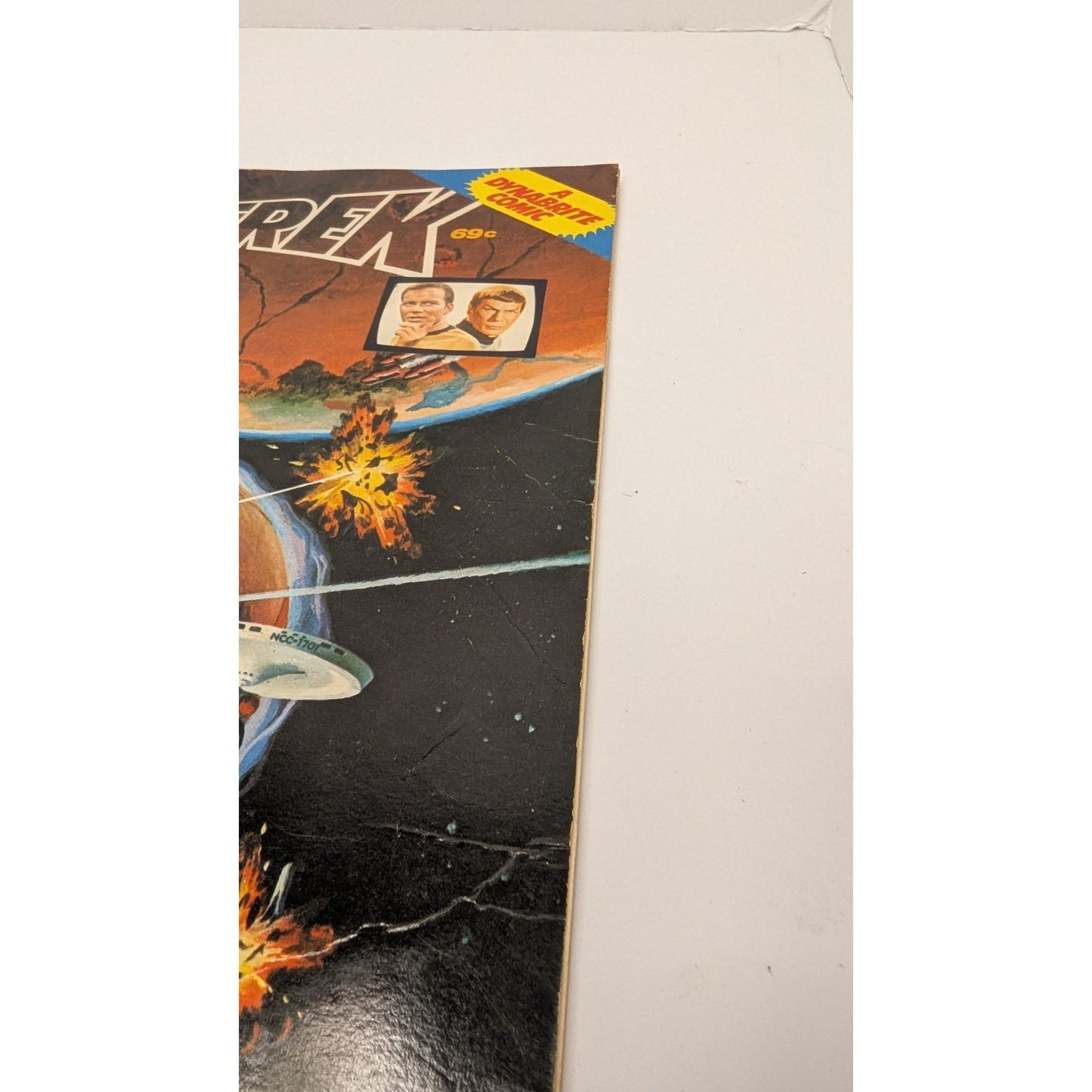 Lot of 2 Vintage 1976 Whitman Dynabrite Star Trek Comics