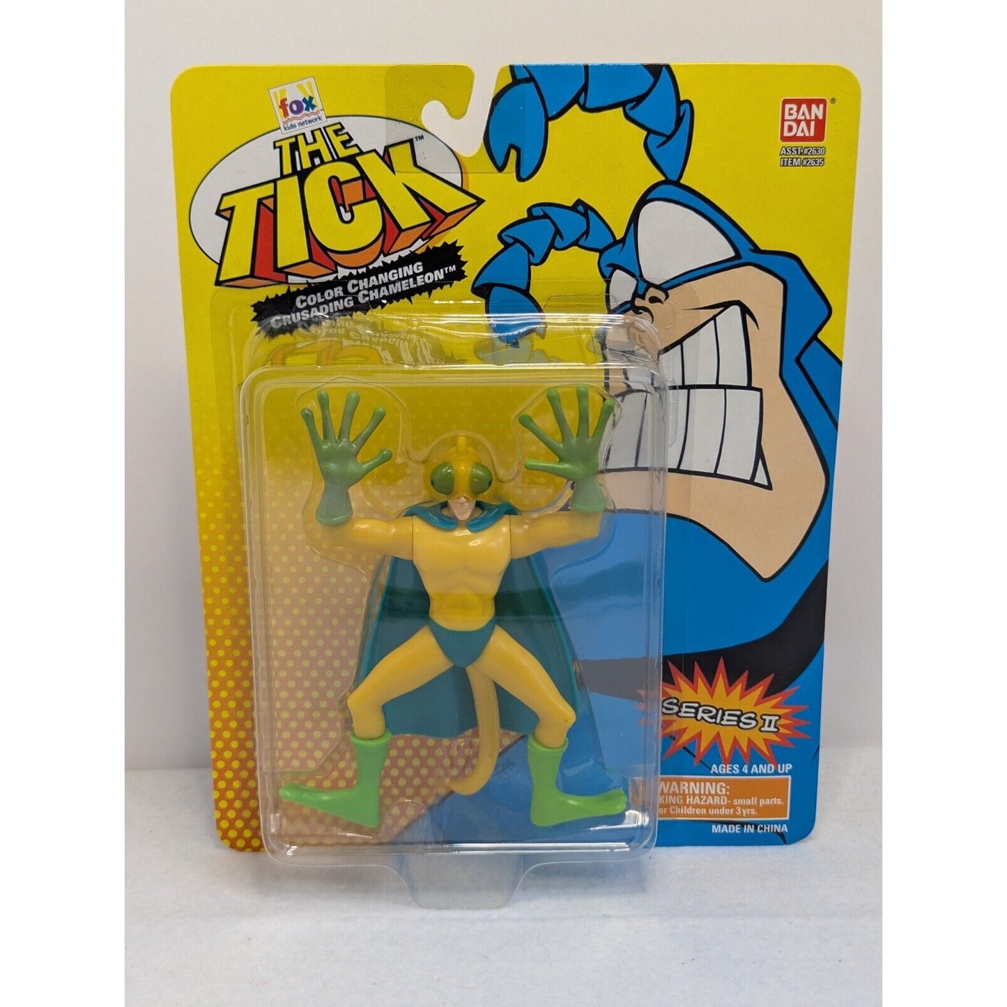 Vintage Bandai 1995 THE TICK Collectible Figure CRUSADING CHAMELEON Series 2