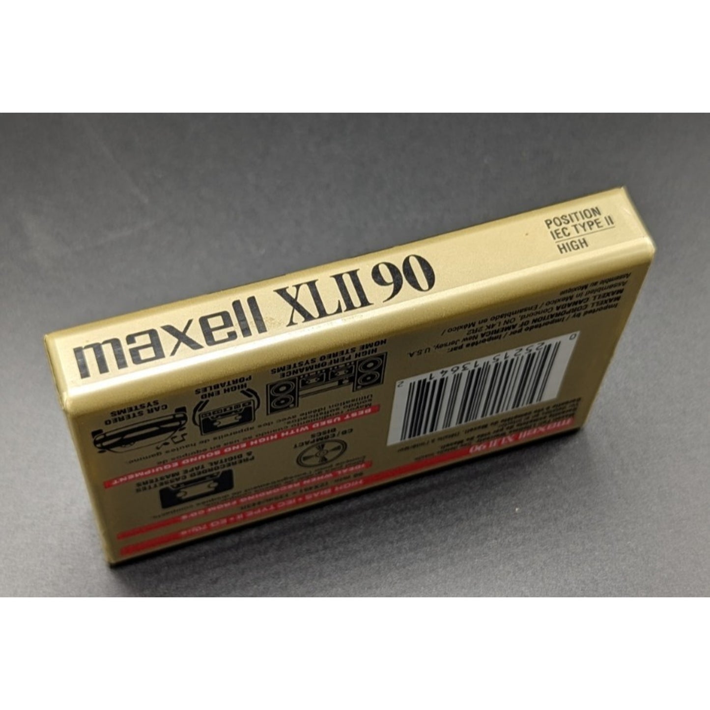 NEW Maxell XLII 90 Minute High Level/Bias Audio Cassette Tape Sealed Blank