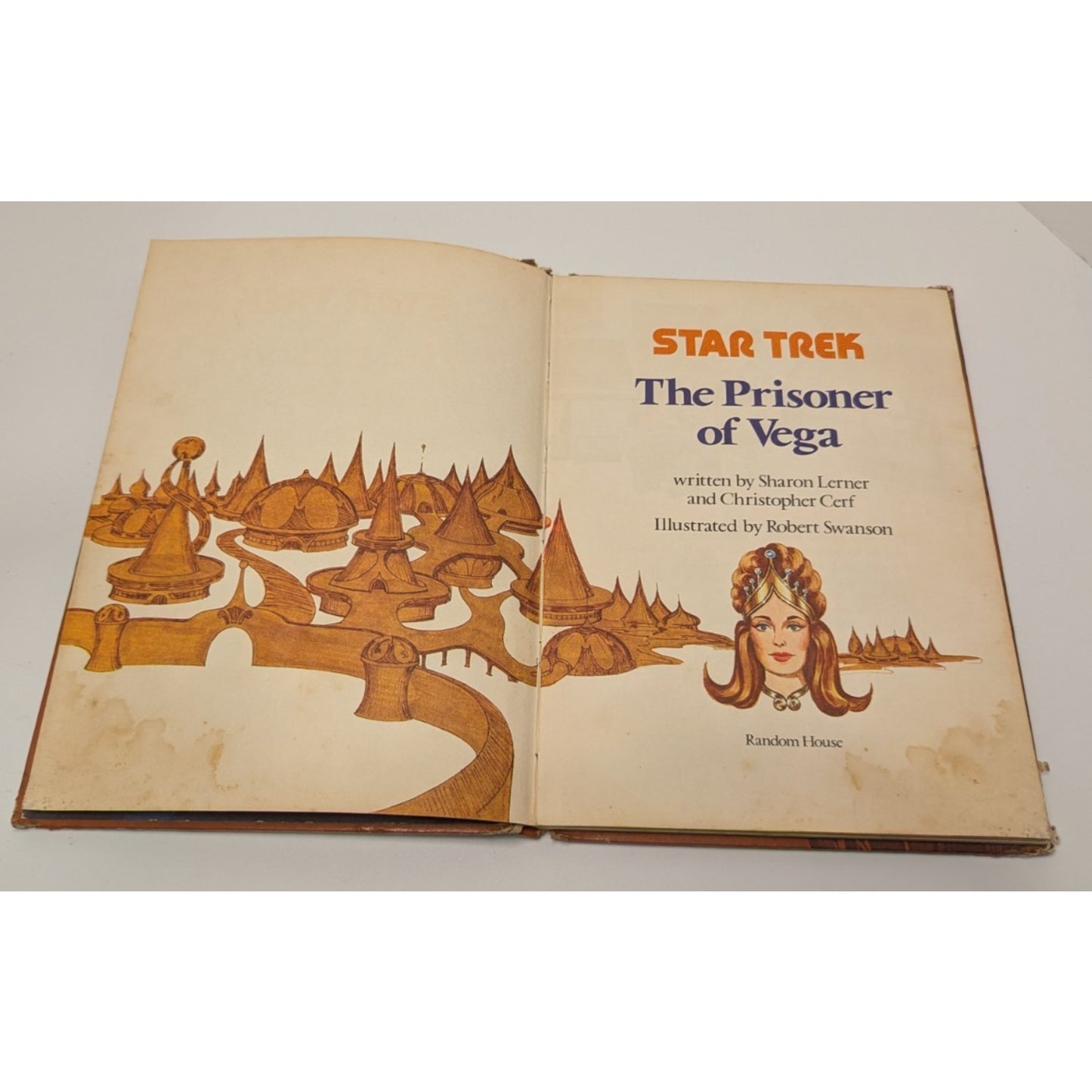 Vintage 1977 Star Trek The Prisoner of Vega Hard Cover Random House Kids Book