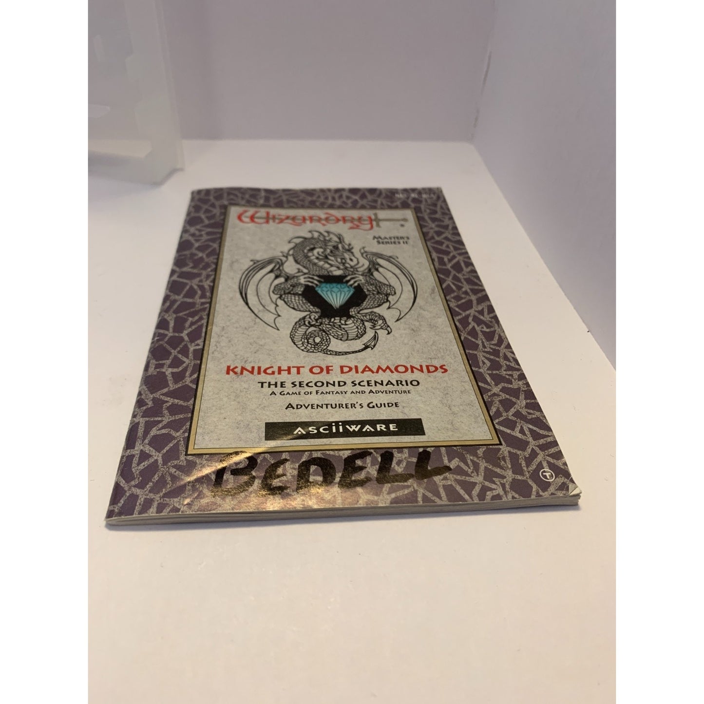 Wizardry knight Of diamonds Second Scenario NES Cartridge & Manual Nintendo