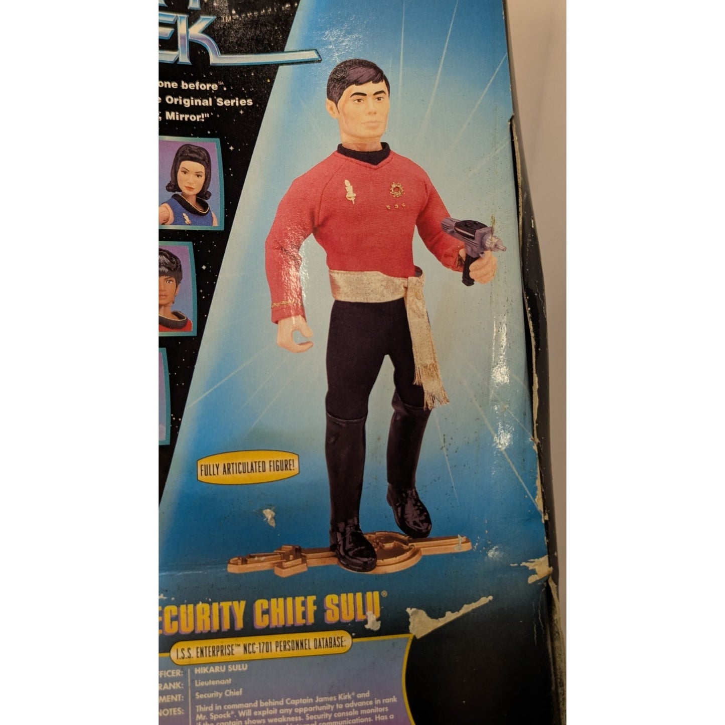 1999 Limited Star Trek Original Security Chief Sulu KB TOYS EXCLUSIVE 9" Figure New in Box