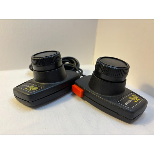 Set of 2 Joint Cord Atari 2600 7800 CX-30 Original Paddle Controllers Tested A