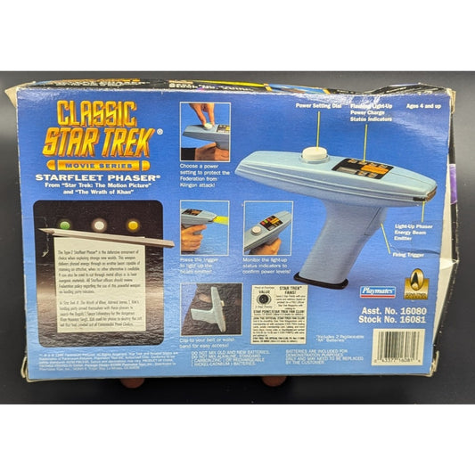 Star Trek Classic Movie Series Starfleet Phaser (1996, Playmates, #16081)