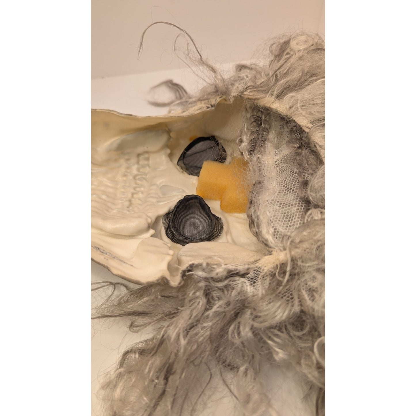 Easter Unlimited Skull Ghoul Mask Hair Fun World Rare Halloween Retro Horror VTG