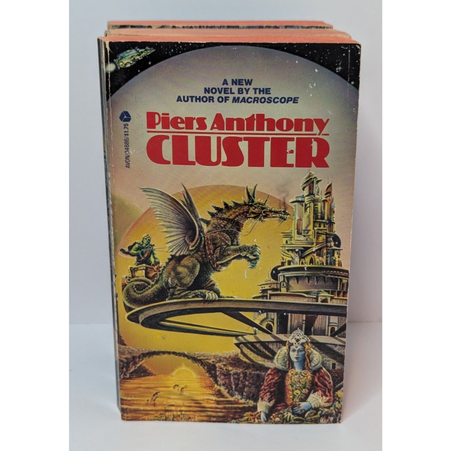 Vintage 60s-70s Piers Anthony Paperback Lot of 5 Cluster Trilogy Macroscope Sos The Rope