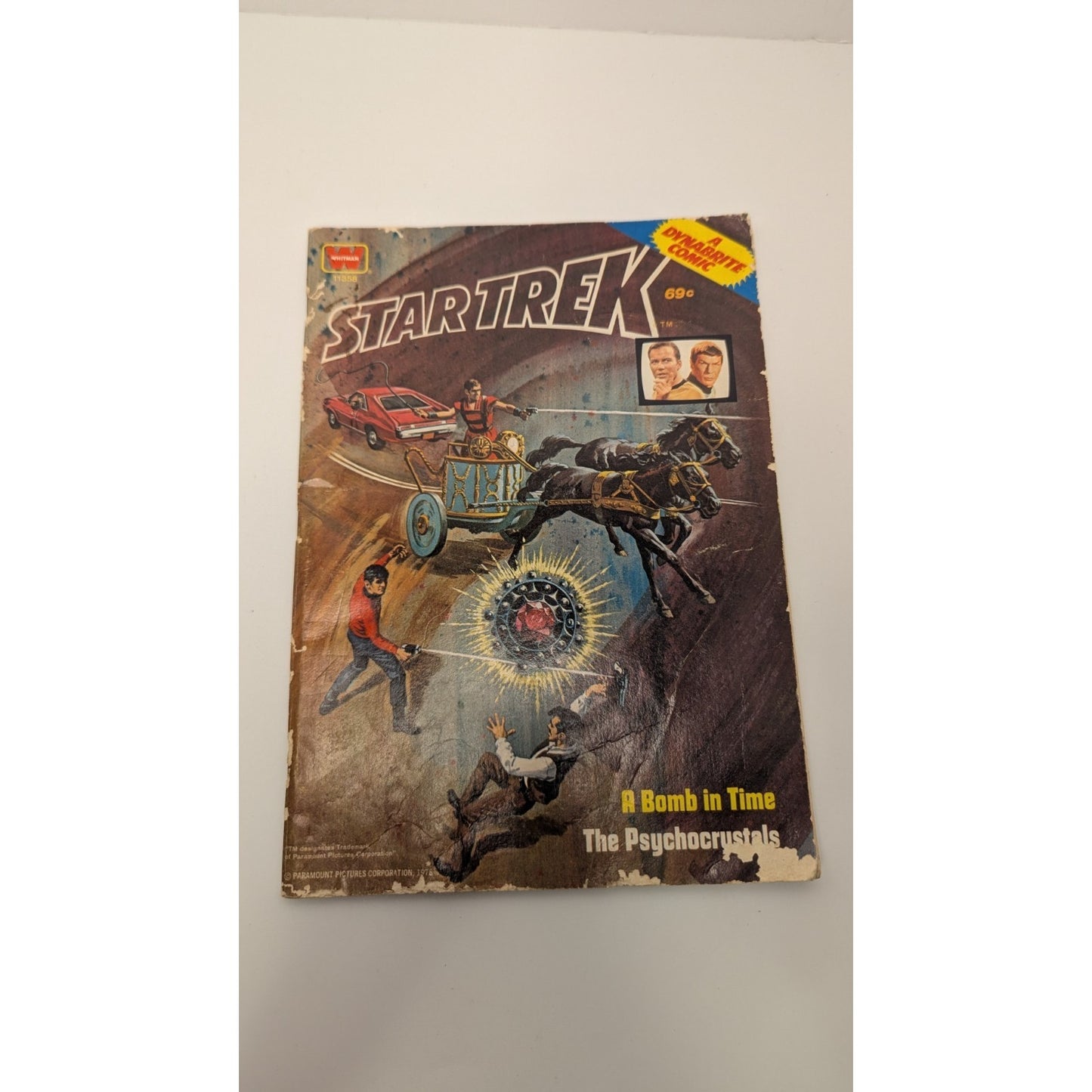 Lot of 2 Vintage 1976 Whitman Dynabrite Star Trek Comics