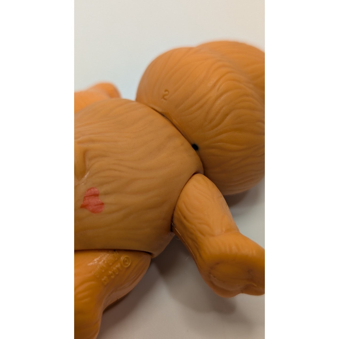 Vintage 1983 Kenner Care Bears Orange Flower Friendship Bear Poseable Figure