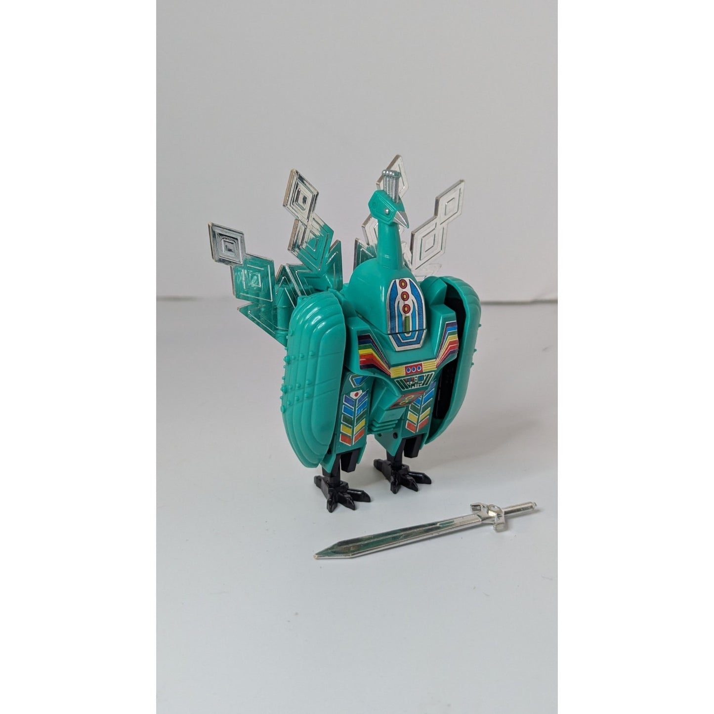 1984 Avarians FEATHERS w/ Sword Select Convertors Defender Transformers Peacock Toy