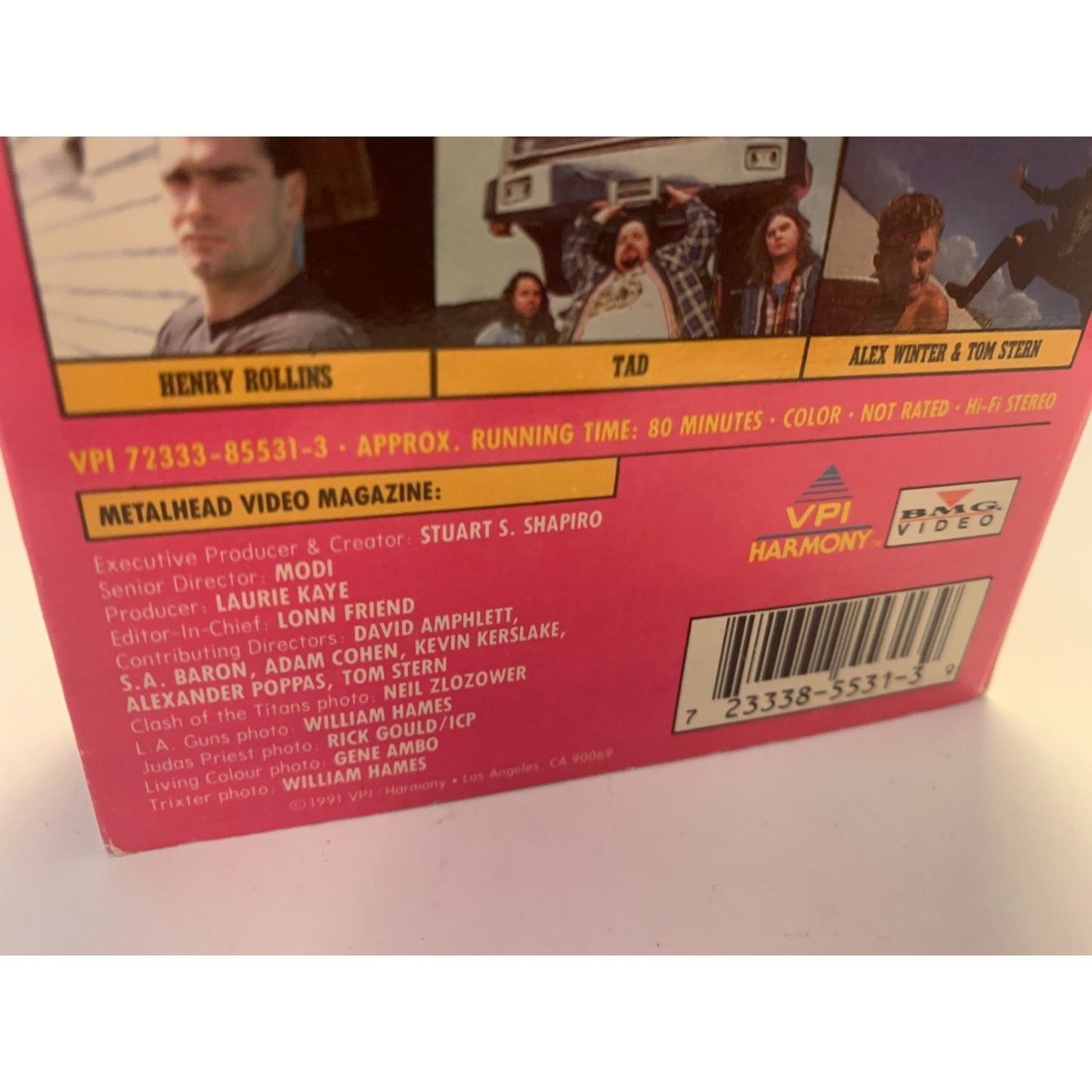 Metalhead 5 VHS Video Magazine LA Guns Nelson Judas Priest Megadeth Trixter 1991