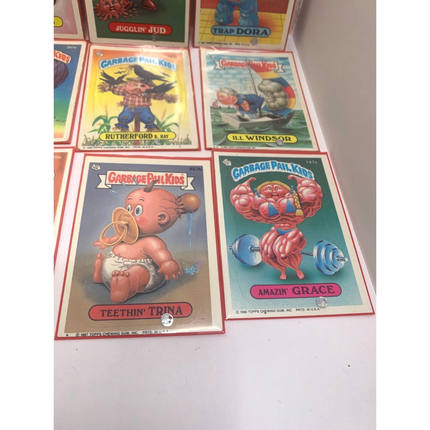 Vintage 1986/87 GARBAGE PAIL KIDS Lot ORIGINAL STICKERS CARD LOT 12 pc