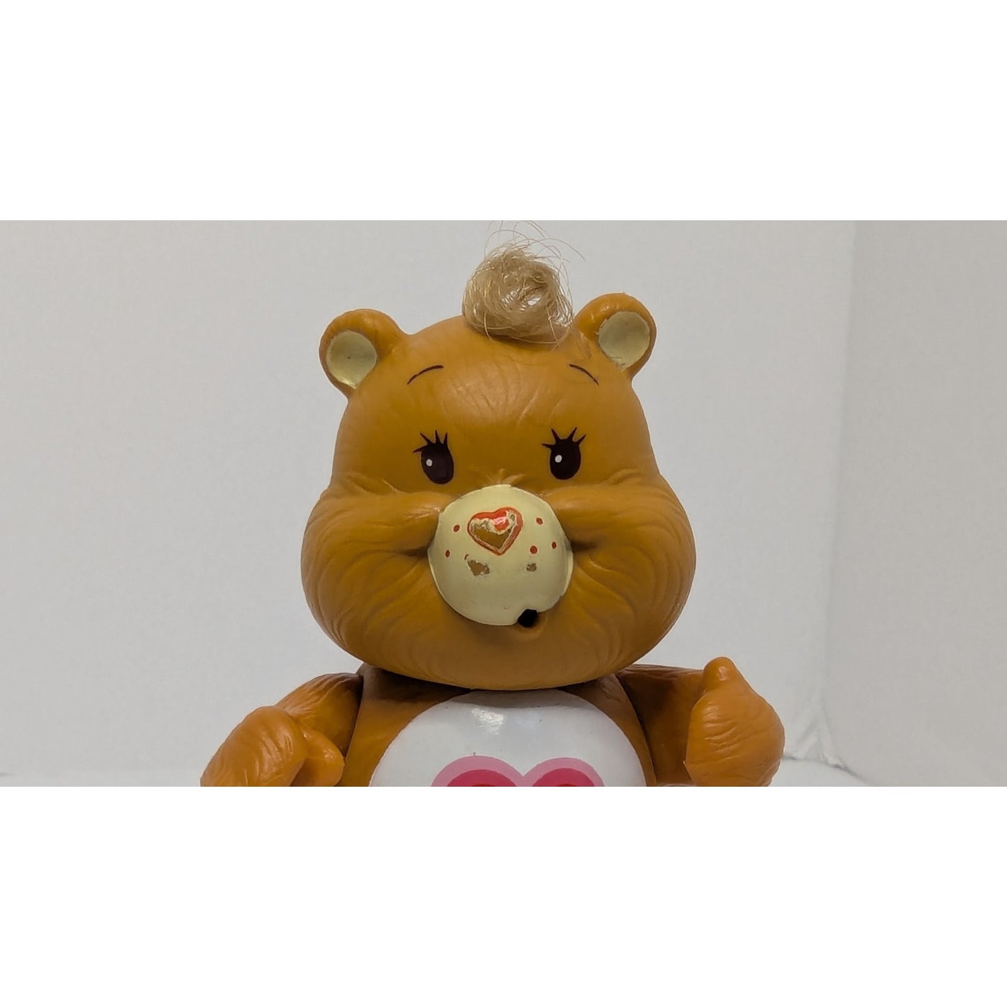Vintage 1983 American Greetings Care Bears Poseable PVC 3.25" Figure Tenderheart