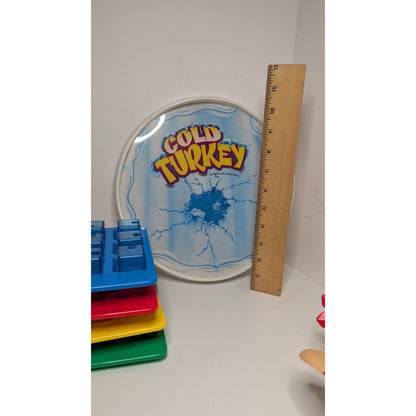 Vintage 1995 Cold Turkey Game Milton Bradley Complete & Works Used In Box