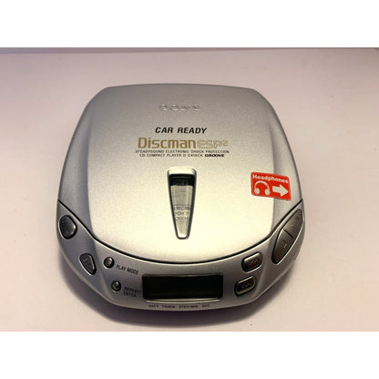1999 Vtg Sony DE456CK Discman ESP2 Silver Portable Car Ready CD Player Tested