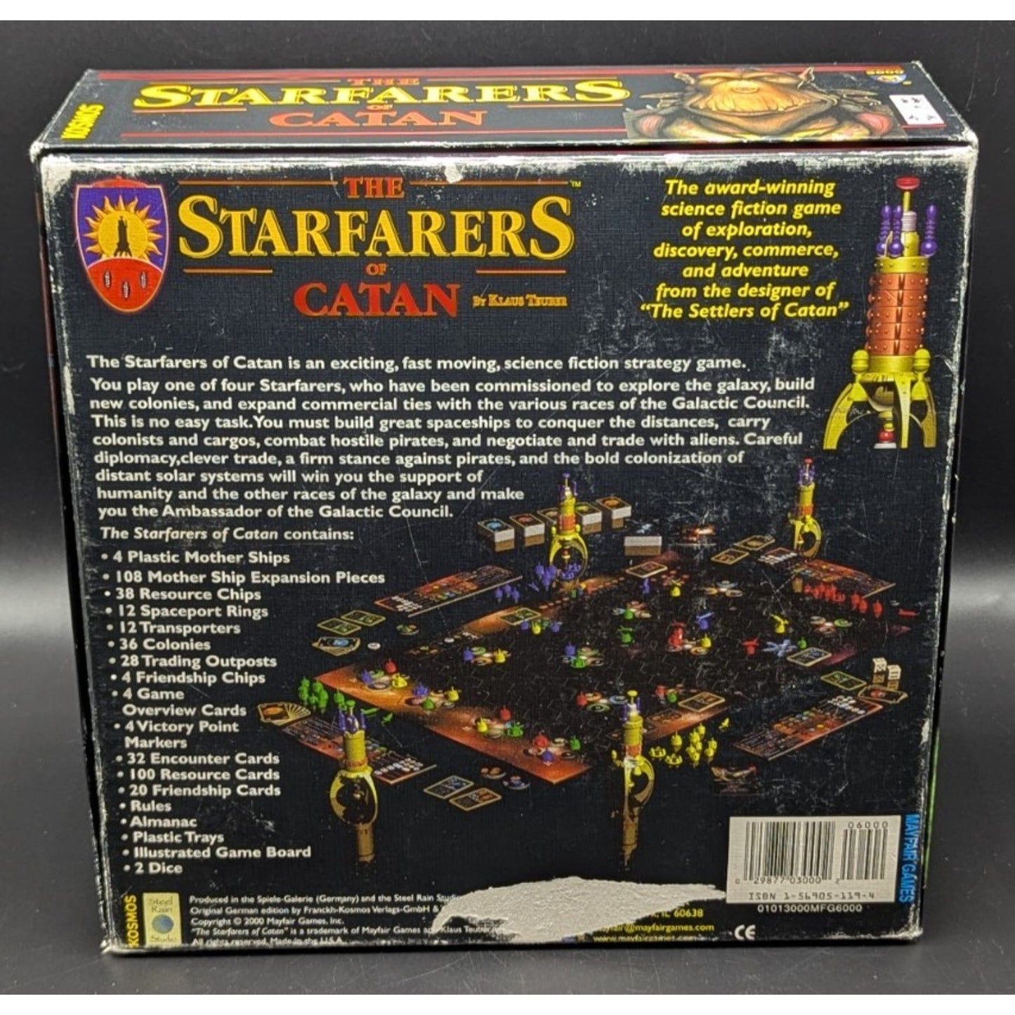 Starfarers of Catan 2000 Mayfair/Kosmos Complete Board Game Space Catan