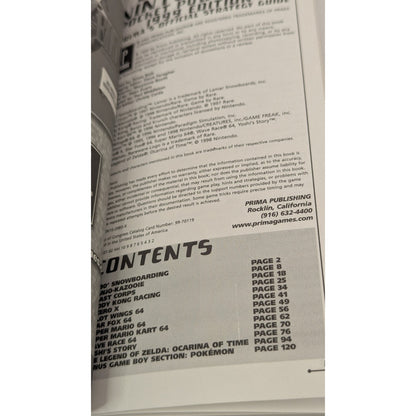 Ultimate Nintendo 64 Pocket Power Guide 1999 Edition Prima Strategy Guide