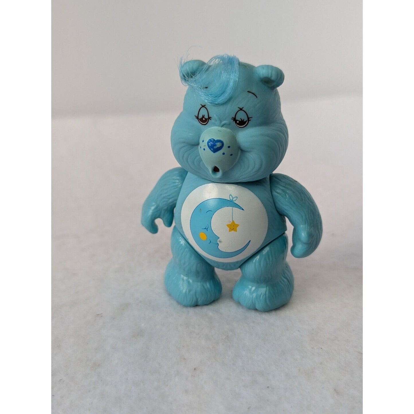 Vintage AGC 1983 Kenner Care Bears Blue Moon Bedtime Bear Figure 3.5"