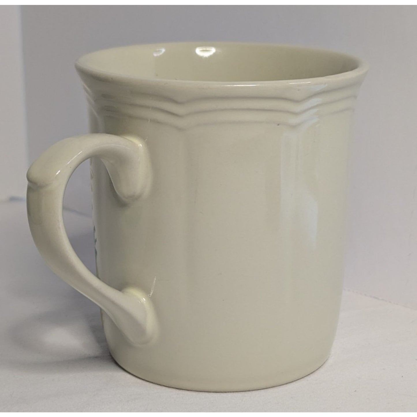 Vintage Ceramic Painted Coffee Mug Tea Cup Floral Landscape Made in Japan