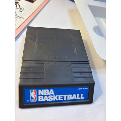 Intellivision NBA Basketball Game 1980 Complete in Box w/ Manual Overlays Tested