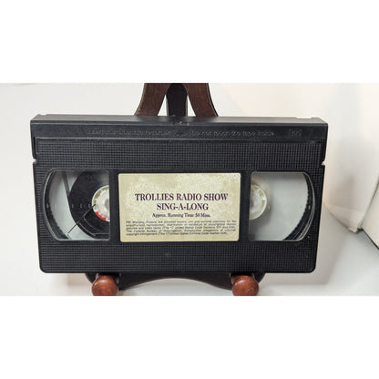Trollies Radio Show Sing-A-Long VHS Tape Trolls 1992 Live Action Puppet