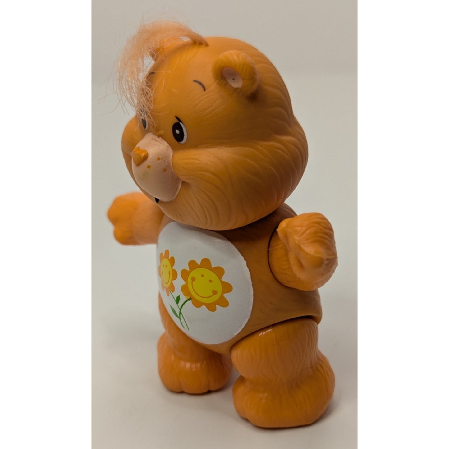Vintage 1983 Kenner Care Bears Orange Flower Friendship Bear Poseable Figure