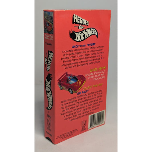 Vintage 1991 Heroes on Hot Wheels VHS Volume 6 Race To The Future & The Rally