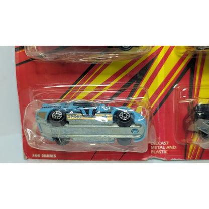 Majorette Diecast Novacar 4-Car Series 100 Sports Cars Corvette & Mercedes 90s