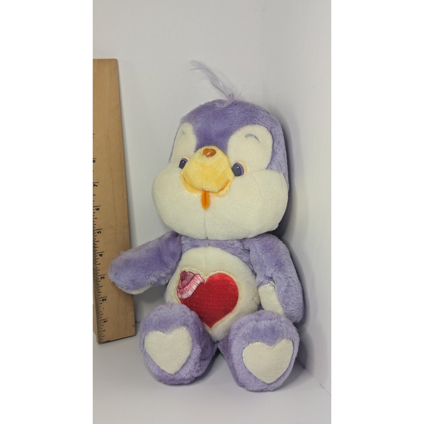 Vintage 1984 Care Bear Cousins Cozy Heart Penguin 13" Plush Stuffed Toy Kenner