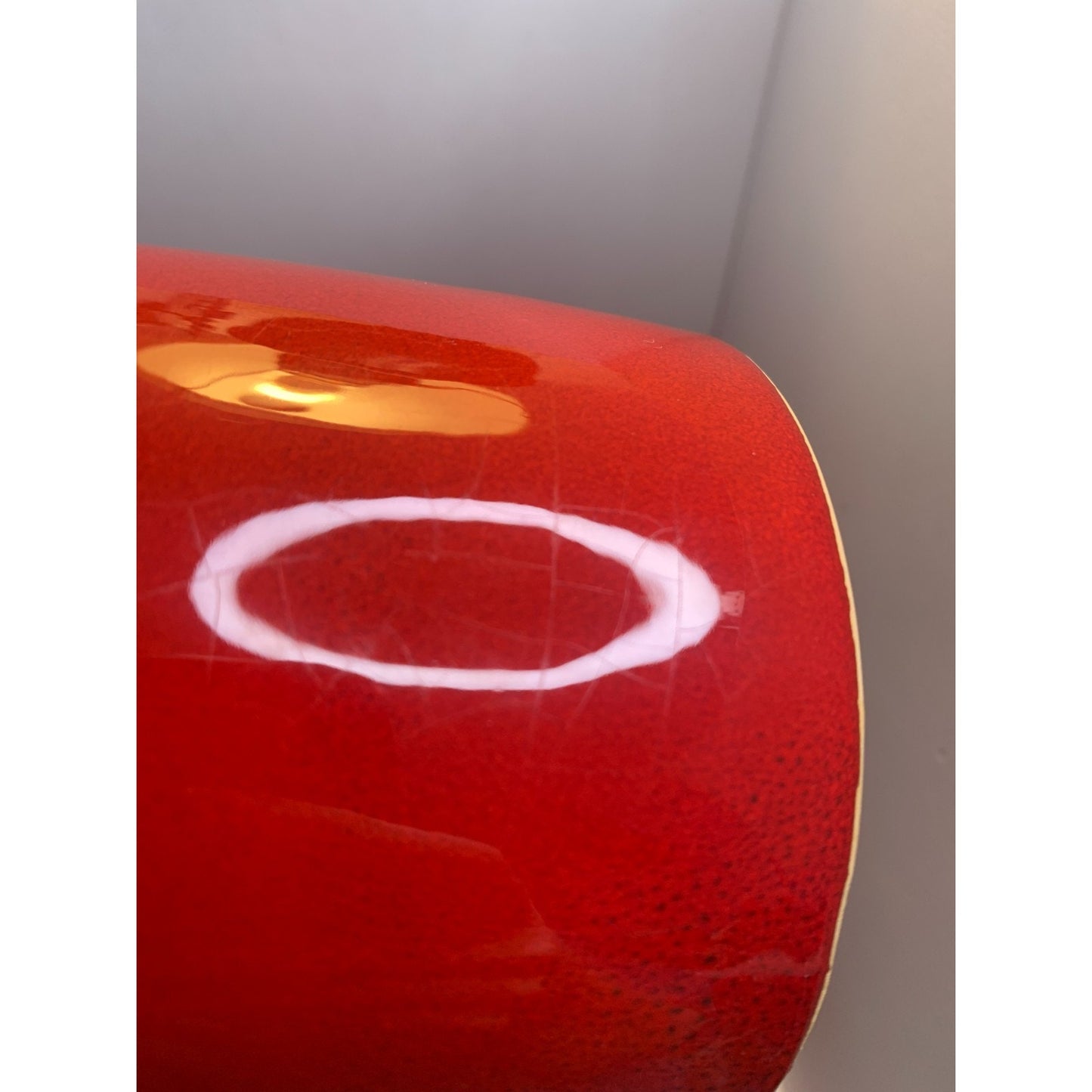 Mamma Ro Pottery Italy Red Set of 4 Canisters Wood Lids in Box New Old Stock