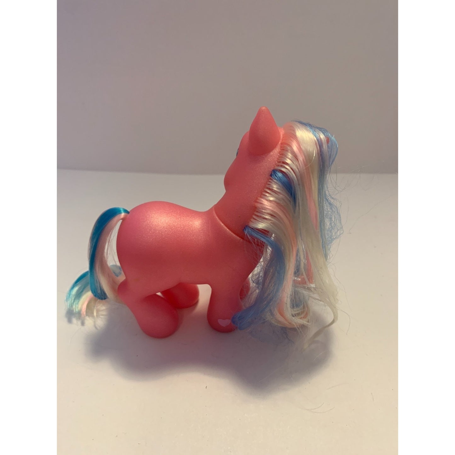 Vintage 2002 My Little Pony G3 Cotton Candy Pink White Blue Hair