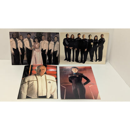 Four Vintage 4x6 Star Trek Postcards From Nemesis, Insurrection and Deep Space 9